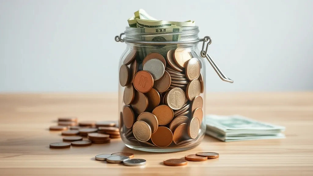 A professional photo of a clear glass jar filled with Canadi